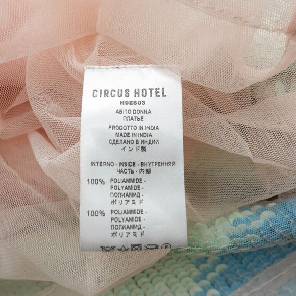 Sequin Dress Medium Mini Cocktail Striped Allover Pastel Candy Party Circus $595 - Picture 15 of 16